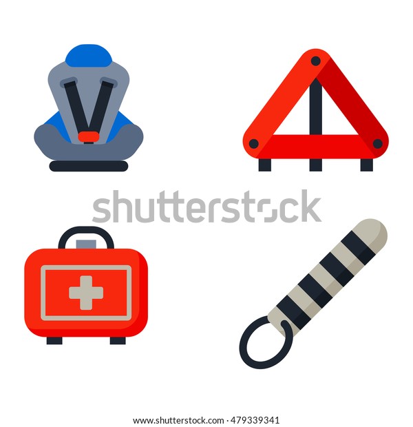Auto transport motorist icons symbols and\
equipment auto transport symbols\
vector