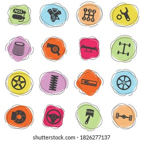 auto tuning vector icons for web and user interface design