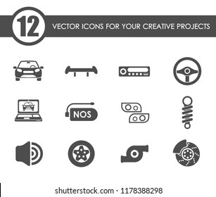 auto tuning vector icons for your creative ideas