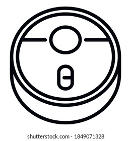 Auto vacuum cleaner icon. Outline auto vacuum cleaner vector icon for web design isolated on white background