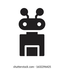 auto vector glyph flat icon 