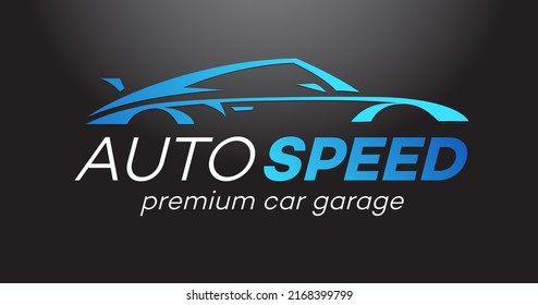 Auto vector logo isolated on black background for detailing, repair, tuning, car washing isolated on white background. Stamps, banners and design elements for you business. 10 eps