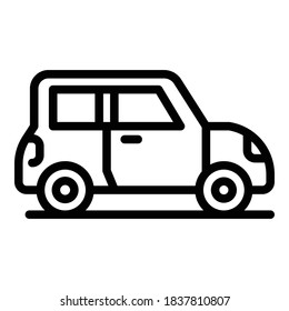 Auto vehicle icon. Outline auto vehicle vector icon for web design isolated on white background