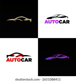 Auto vehicle logo template. Car logo design template