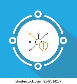 Diseño vectorial de icono VPN automático