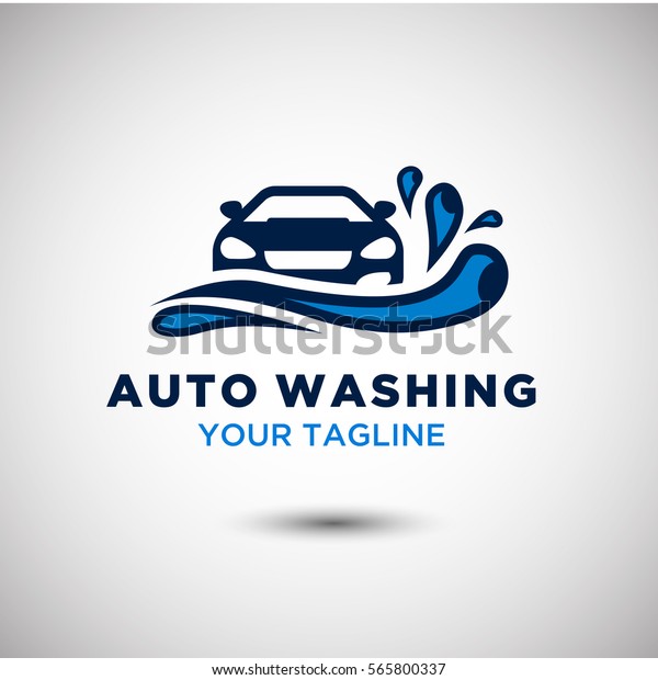 Auto Washing Logo Vector. Automotive and\
Transportation Logo\
template