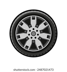 auto wheel car cartoon. black vehicle, speed sport, road motor auto wheel car sign. isolated symbol vector illustration