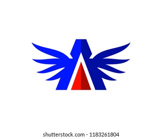 auto wing, car and automotive vector logo template