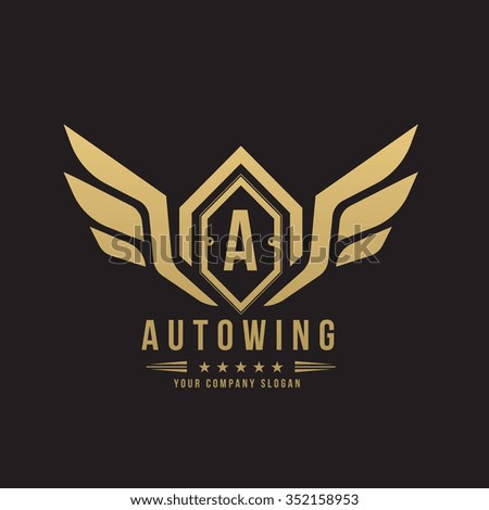 Auto wing, Car and automotive vector logo template