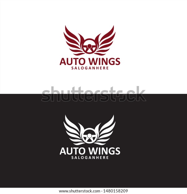 Auto Wings Logo in\
Vector