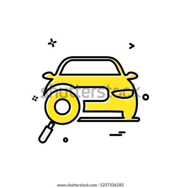 auto workshop\
search car icon vector\
design