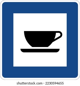 Autobahn snack machine sign, Service Signs, road signs germany