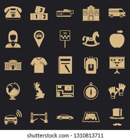 Autobus icons set. Simple set of 25 autobus vector icons for web for any design