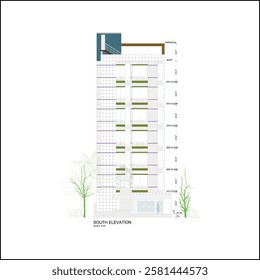 Autocad 2D Floor Elevation Architectural Floor Plan , AutoCAD Drawing, 2D Floor PLan, Section