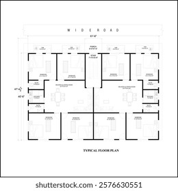 Autocad 2D Floor Plan Architectural Floor Plan , AutoCAD Drawing, 2D Floor PLan