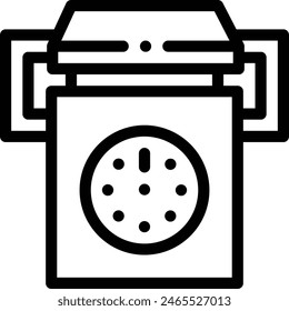 autoclave icon. Thin Linear Style Design Isolated On White Background