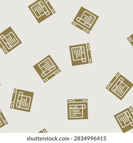 autocomplete natural language processing nlp glyph vector seamless pattern. autocomplete natural language processing nlp thin illustration