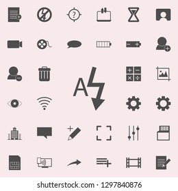 autoflash sign icon. web icons universal set for web and mobile