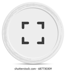 Autofocus zone sign icon.