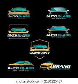 autoglass logo with seven design options