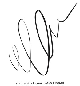 Trazo abstracto de autógrafo, muestras de letreros falsos, firmas aleatorias dibujadas a mano, documentos manuscritos de garabatos con letras de imitación de letreros