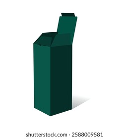 Autolock box Size 4 x 10 in, template, With 3D Box, Vector File