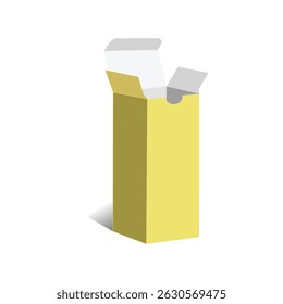 Autolock syrup box 3D template, vector file