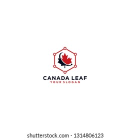 automate canada leaf logo design