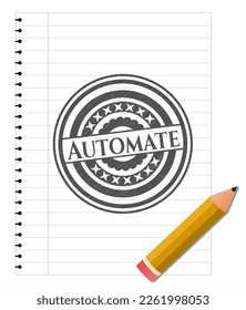 Automatizar con pinzas. Ilustración vectorial. Detallado. 