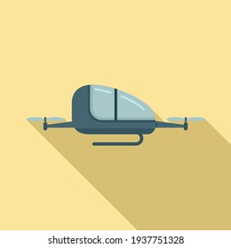 Automated air taxi icon. Flat illustration of Automated air taxi vector icon for web design