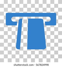 Automated Banking Service icon. Vector illustration style is flat iconic symbol, cobalt color, transparent background. Designed for web and software interfaces.