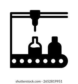 Automated Bottling. Precision Liquid Filling icon