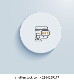 Automated Code Review icon vector design