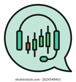 Automated Cryptocurrency Trading vector concept colored icon or sign