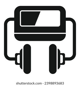 Automated defibrillator icon simple vector. Portable device. Cardiac attack