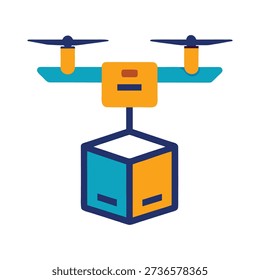 Automated drone delivery concept showcasing parcel handling for next generation logistics systems innovation efficiency scalability
