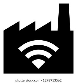 Automated Factory Vector Icon