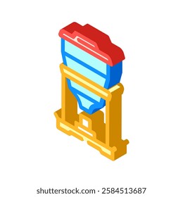 automated feeder agri tech isometric icon vector. automated feeder agri tech sign. isolated symbol illustration