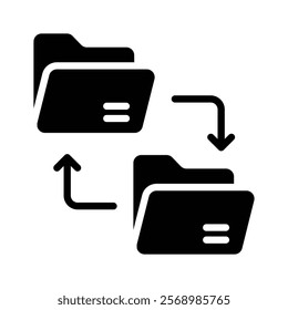 Automated file transfer vector design, ready to use vector