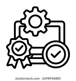 Automated Grading Icon Element For Design And Vector