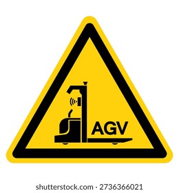 Automated Guided Vehicles Symbol Sign ,Vector Illustration, Isolate On White Background Label. EPS10