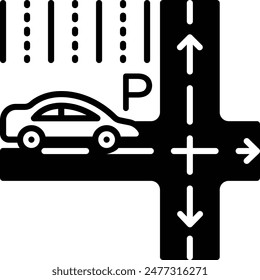 automated highway system vector design, Artificial general intelligence symbol, Natural Language Processing sign Machine Deep Learn vehicle is moved by mechanical maneuvers to available space concept