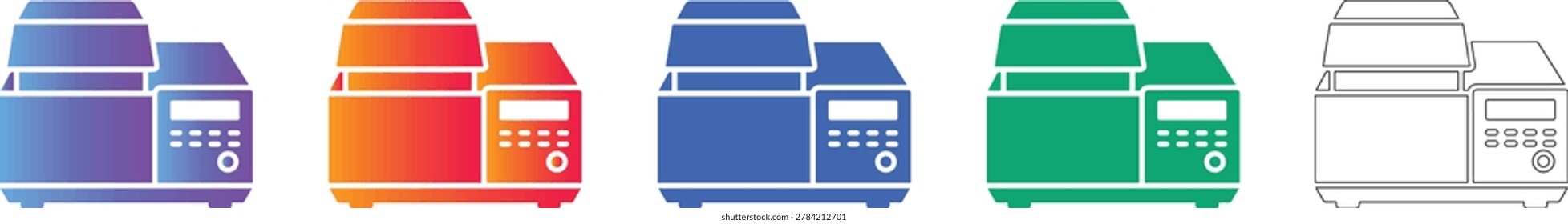 Automated Laboratory Sample Analyzer Icons vol 3342
