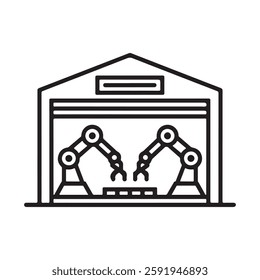 Automated Manufacturing Facility with Robotic Arms