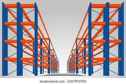 Automated modeling of warehouse racking structures in 3D,building information modeling (BIM) Storage of goods in the warehouse digital holograms technology,structure,construction,industry,engineering