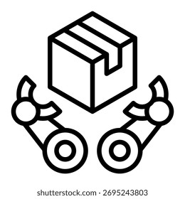 Elemento de icono de embalaje automatizado para diseño