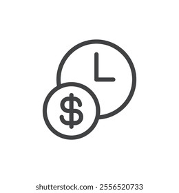 Automated Payments icon Vector logo outline