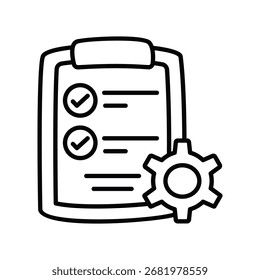 Ícone de doodle do Automated Planning arquivo eps 10