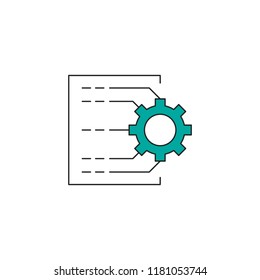 Automated planning icon. Cartoon automated planning vector icon for web design isolated on white background