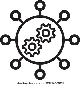 automated process icon vector. project icon vector.